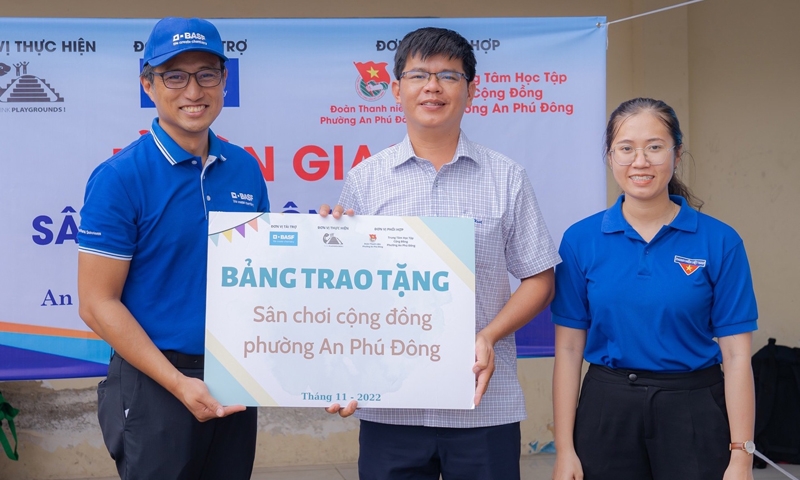 BASF và Think Playgrounds trao tặng sân chơi cộng đồng thứ 6 tại Việt Nam