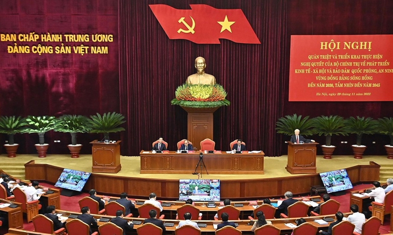 Hội nghị quán triệt triển khai Nghị quyết của Bộ Chính trị về phát triển kinh tế - xã vùng Đồng bằng Sông Hồng