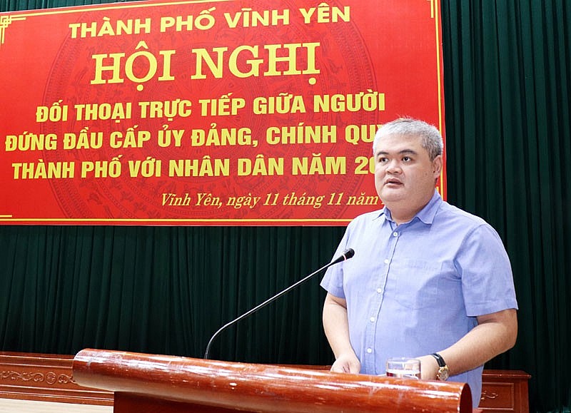 Thành phố Vĩnh Yên: Tổ chức đối thoại trực tiếp giữa người đứng đầu cấp ủy Đảng, chính quyền với nhân dân năm 2022