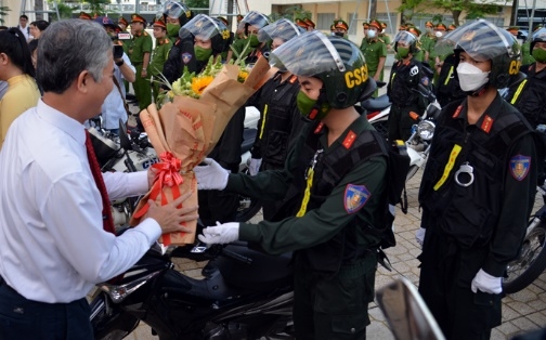 Công an thành phố Hồ Chí Minh ra quân trấn áp tội phạm dịp Tết Nguyên đán 2023