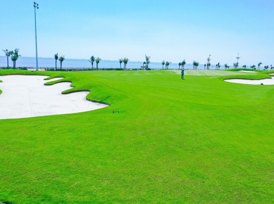 Sân golf trên biển đầu tiên tại dự án Dragon Ocean Đồ Sơn sắp khai trương