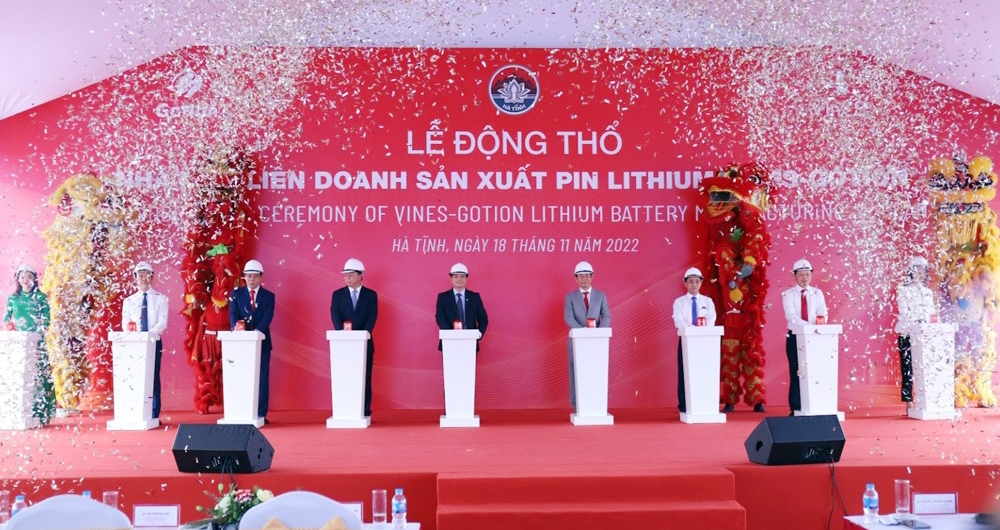 Vingroup khởi công nhà máy sản xuất pin thứ 2 hơn 6.000 tỷ đồng tại Hà Tĩnh