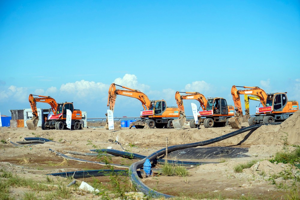 Hải Phòng: Khởi công xây dựng tuyến đê biển Nam Đình Vũ dài gần 13km