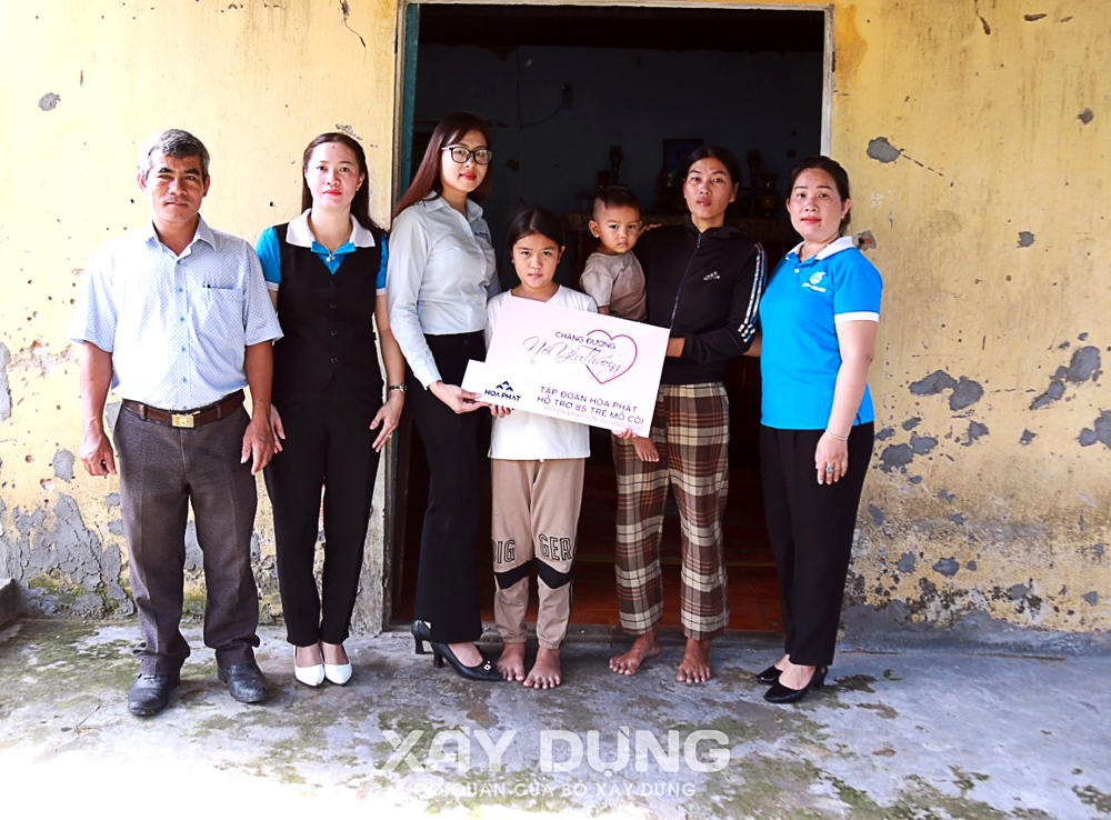 Hòa Phát hỗ trợ nuôi dưỡng 85 trẻ mồ côi tại Quảng Ngãi