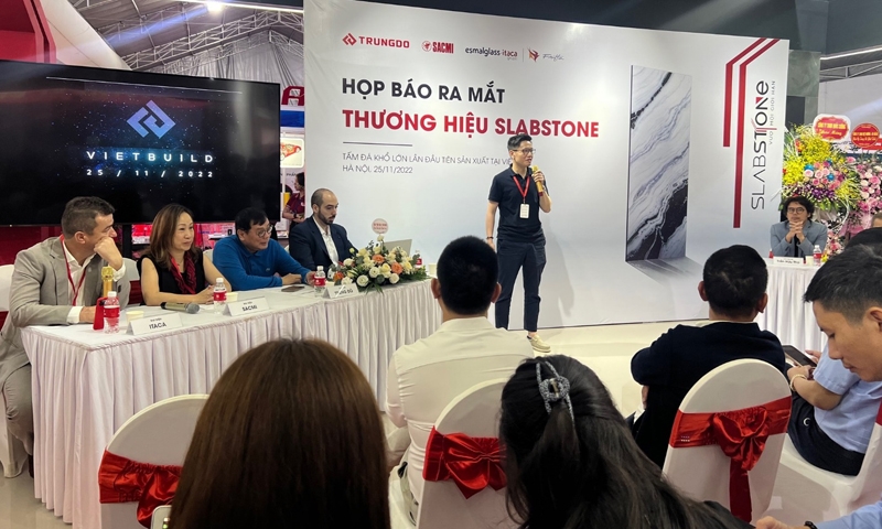 Ra mắt sản phẩm đá Slabstone kích thước lớn đầu tiên tại Việt Nam