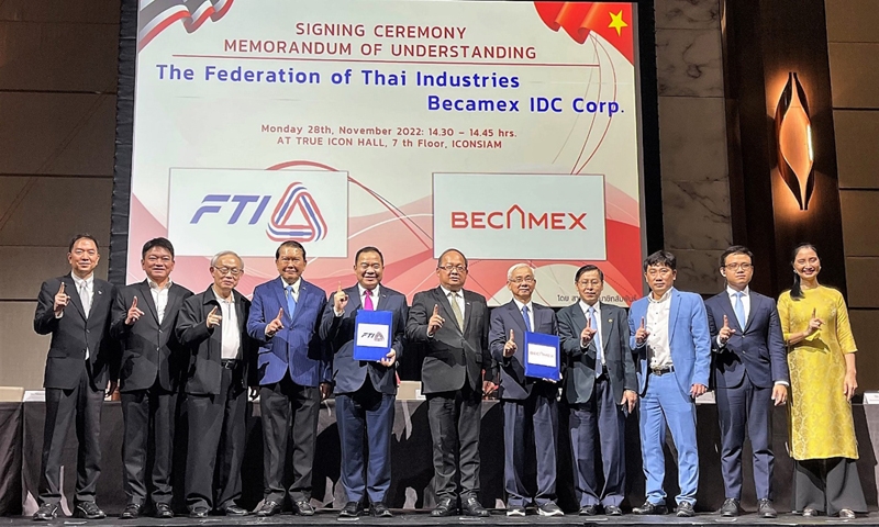 Becamex IDC bắt tay Liên đoàn công nghiệp Thái Lan trong phát triển công nghiệp và đổi mới sáng tạo