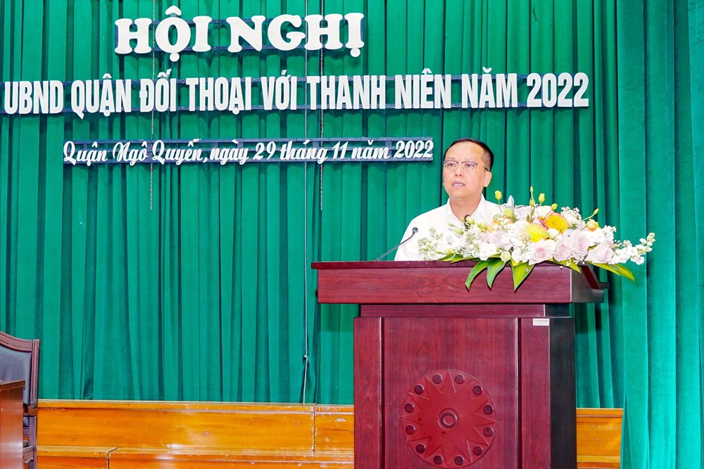 Hải Phòng: Chủ tịch UBND quận Ngô Quyền đối thoại với đoàn viên, thanh niên