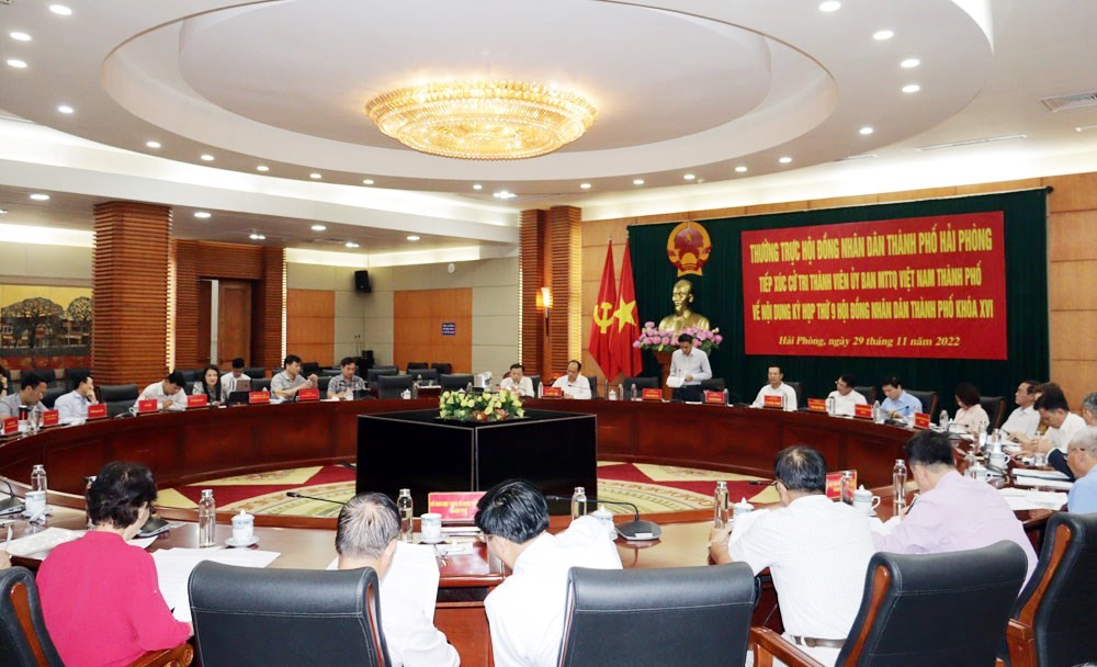 Hải Phòng: Tiếp xúc cử tri thành viên Ủy ban MTTQ Việt Nam thành phố