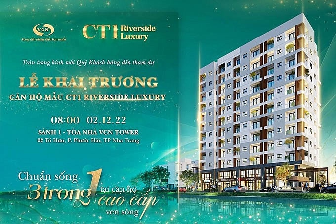 VCN ra mắt căn hộ mẫu CT1 Riverside Luxury tại thành phố Nha Trang
