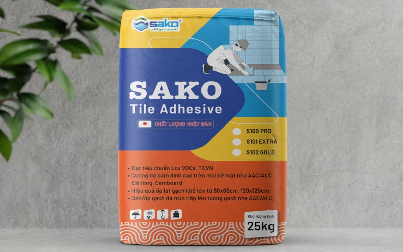 Keo dán gạch SAKO - Lựa chọn tối ưu cho các công trình