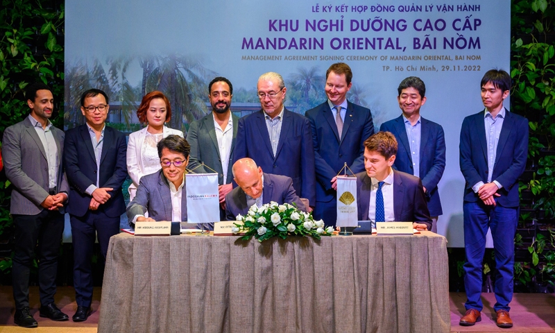 Indochina Kajima ký hợp đồng quản lý vận hành với Tập đoàn Mandarin Oriental cho dự án nghỉ dưỡng cao cấp tại Phú Yên
