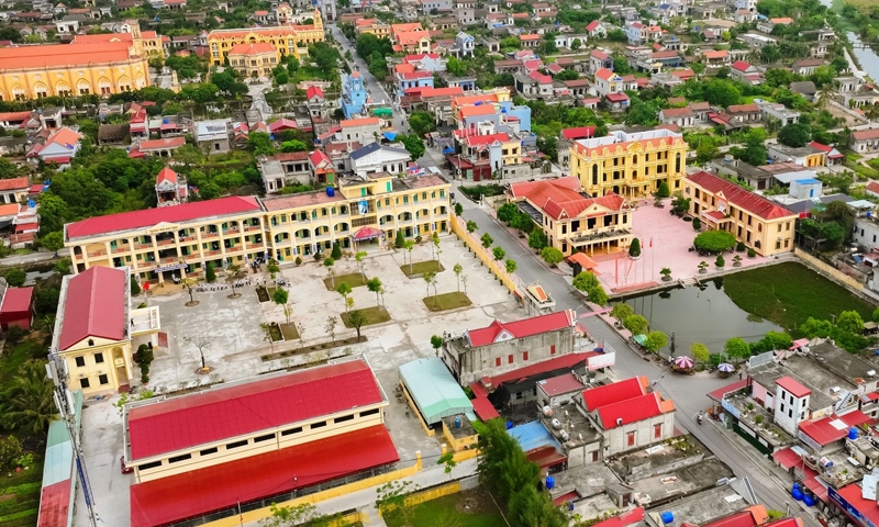 Giao Thịnh (Nam Định): Chính quyền và nhân dân đồng lòng xây dựng Nông thôn mới nâng cao