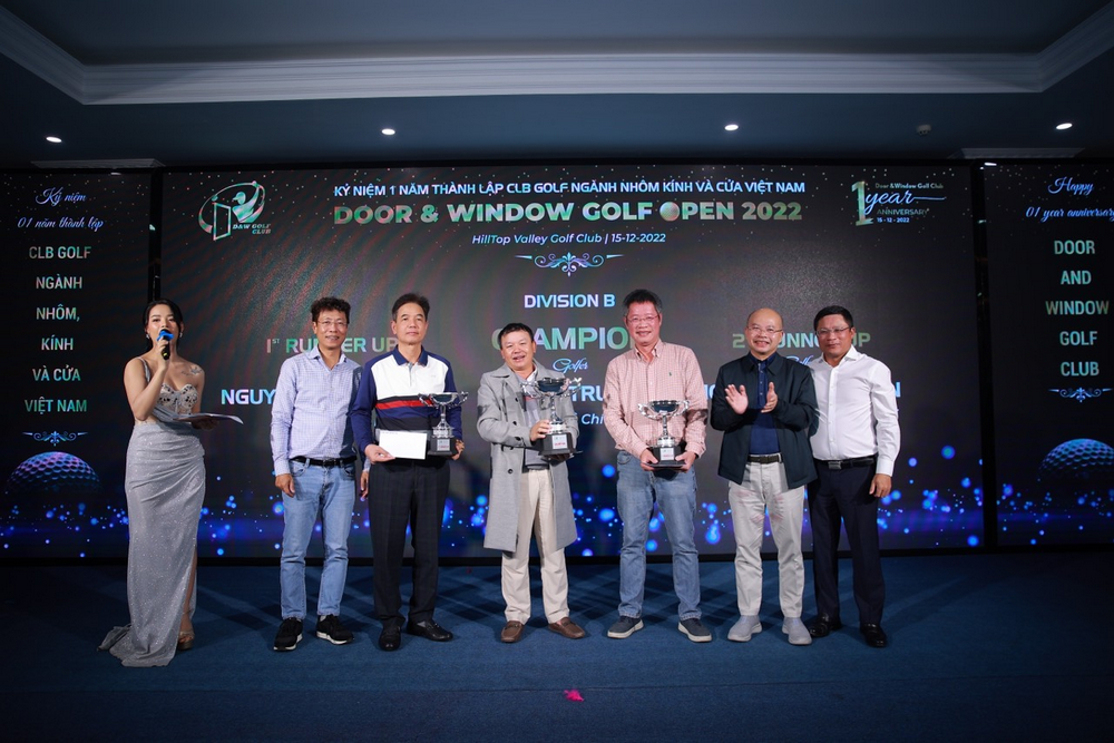 Giải Golf ngành nhôm, kính và cửa Việt Nam mở rộng năm 2022 thành công rực rỡ