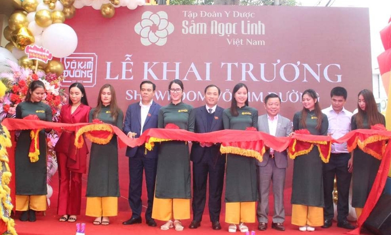 Tập đoàn Y Dược sâm Ngọc Linh Việt Nam khai trương Showroom Võ Kim Đường tại Hà Tĩnh