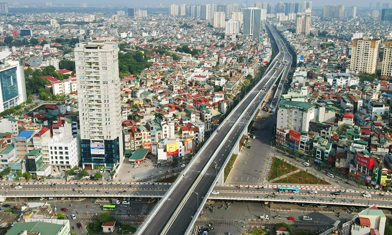 Hà Nội: Nhanh chóng hoàn thiện thủ tục để thông xe đường trên cao dọc tuyến Vành đai 2, đoạn từ cầu Vĩnh Tuy đến Ngã Tư Sở