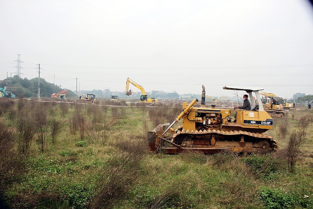 Yên Lạc (Vĩnh Phúc): Cưỡng chế thu hồi đất đợt 1 thực hiện dự án Khu đô thị Yên Lạc Dragon City