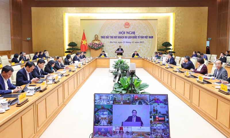 Thủ tướng Chính phủ chủ trì Hội nghị thúc đẩy thu hút khách du lịch quốc tế vào Việt Nam