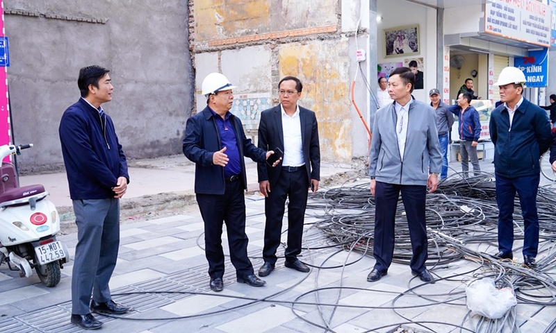 Hải Phòng: Quyết tâm hoàn thành hệ thống hạ tầng kỹ thuật trên tuyến đường Lạch Tray trước Tết Nguyên đán