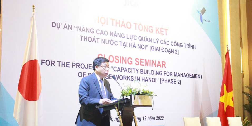 Hội thảo tổng kết dự án Nâng cao năng lực quản lý các công trình thoát nước tại Hà Nội