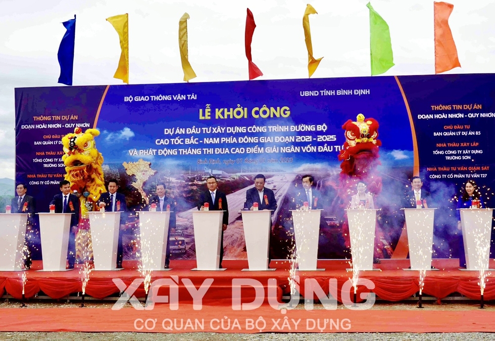Bình Định - Phú Yên đồng loạt khởi công dự án cao tốc Bắc - Nam