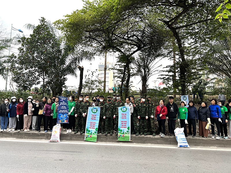 Vĩnh Phúc (Ba Đình): Ra quân tổng vệ sinh môi trường dịp Tết Nguyên đán 2023