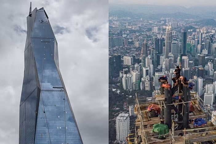 Tìm mọi cách để leo lên tòa nhà 118 tầng ở Malaysia