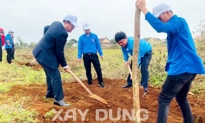Bình Định: Huyện miền núi Vĩnh Thạnh phát động Tết trồng cây
