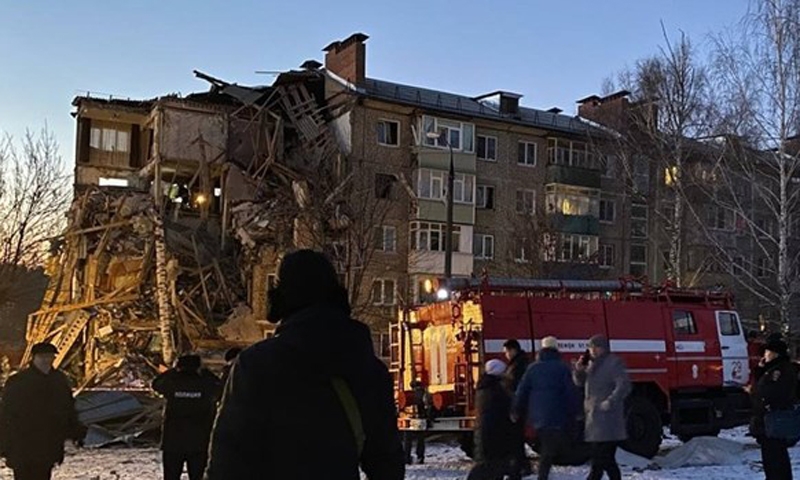 Nổ bình gas tại chung cư khiến ít nhất 8 người thương vong ở Nga