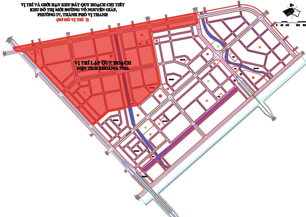 Hậu Giang: Điều chỉnh quy hoạch chi tiết Khu đô thị mới đường Võ Nguyên Giáp lên 77ha