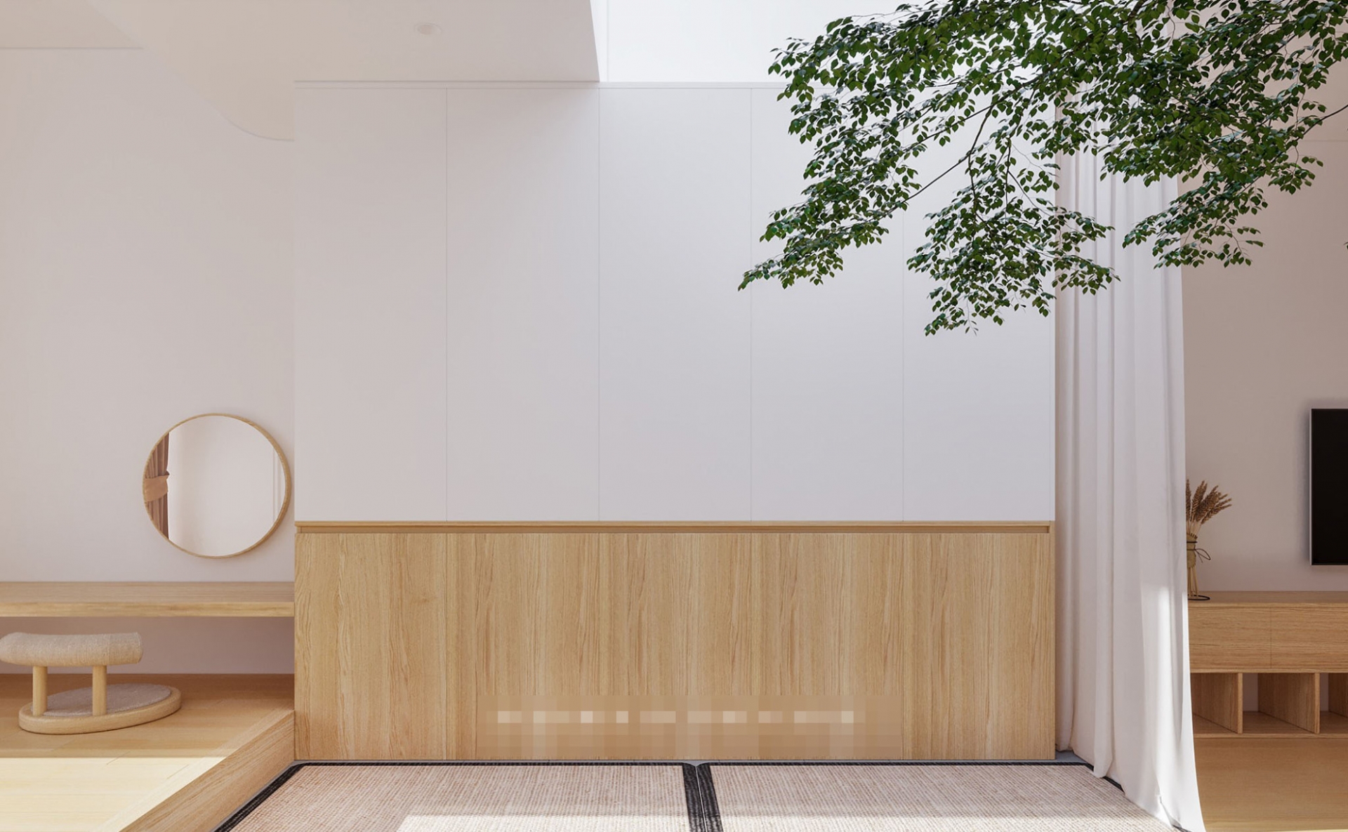 Ngôi nhà kiểu Nhật, không gian mô phỏng thân cây với các phòng là nhánh cây