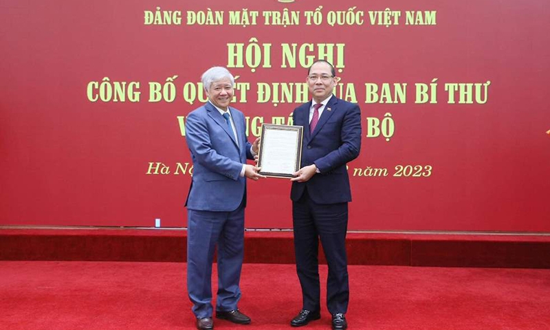 Phú Thọ: Phó Bí thư thường trực Tỉnh ủy được chỉ định tham gia Đảng đoàn MTTQ Việt Nam