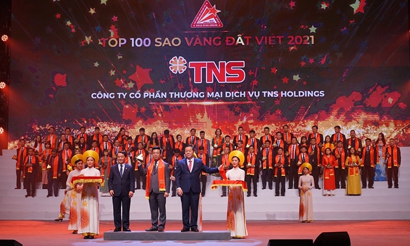 TNS Holdings được vinh danh Top 100 Sao Vàng Đất Việt 2021