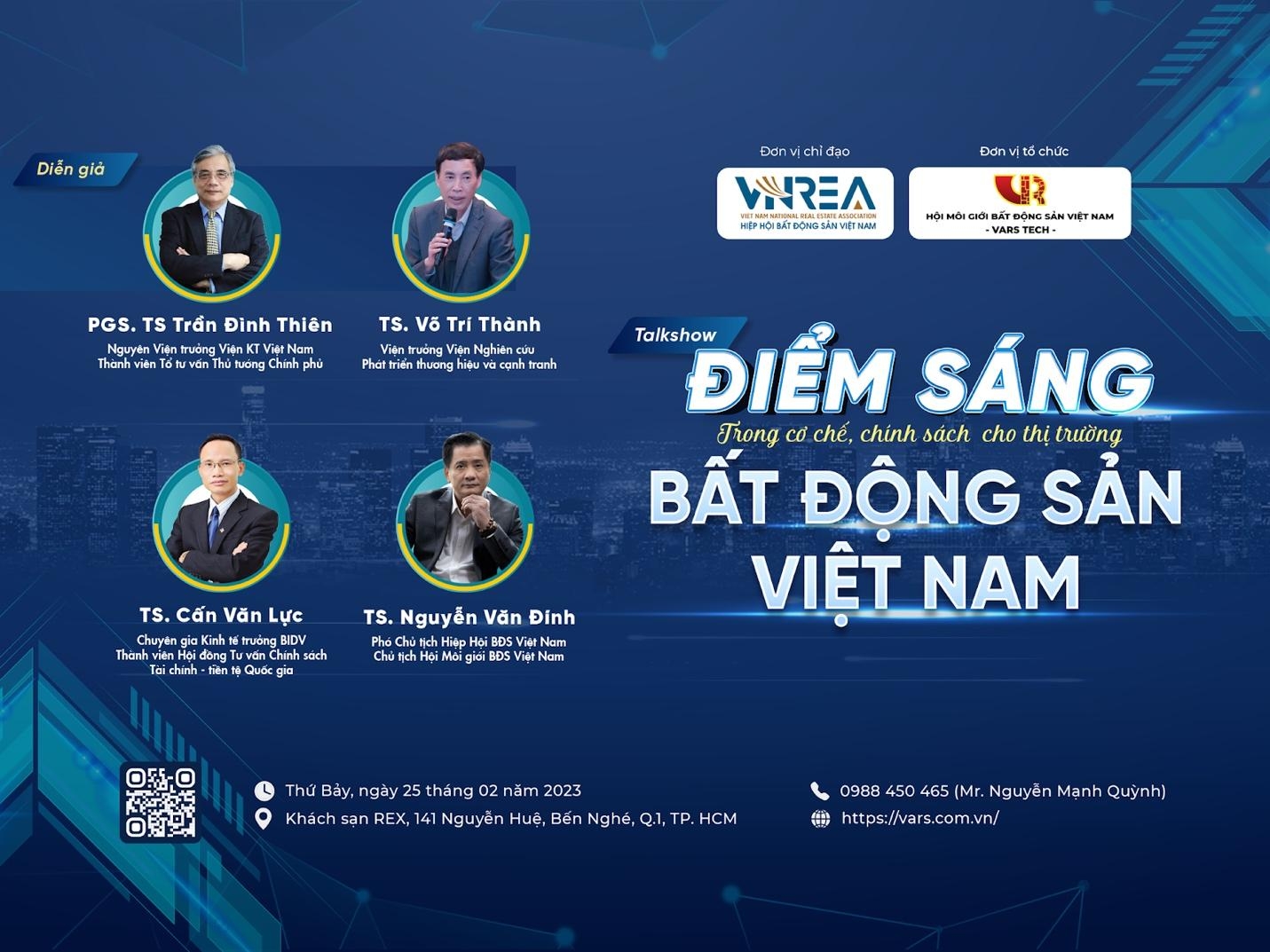 Sắp diễn ra toạ đàm  “Điểm sáng trong cơ chế, chính sách cho thị trường bất động sản Việt Nam” tại Thành phố Hồ Chí Minh