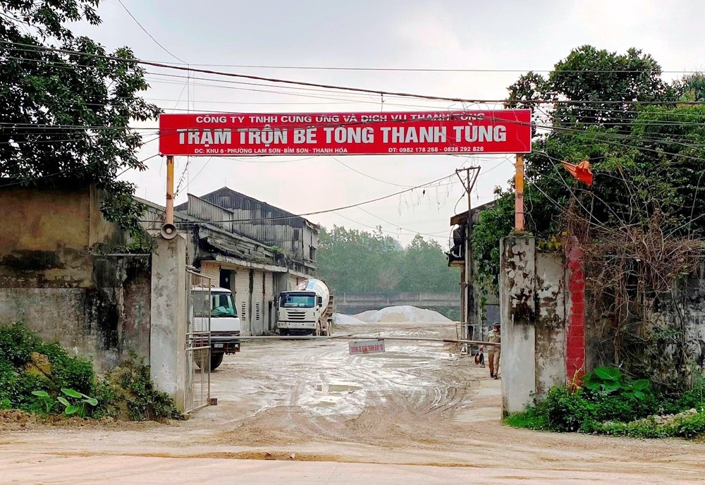 Bỉm Sơn (Thanh Hóa): Nhiều trạm trộn bê tông không phép, ngang nhiên hoạt động