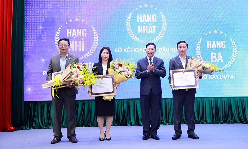 Sở Xây dựng Bắc Giang xếp thứ 3 trên bảng xếp hạng DDCI năm 2022 cấp sở, ban, ngành