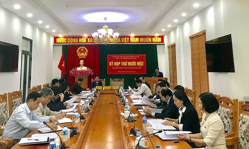 Bình Xuyên (Vĩnh Phúc): HĐND huyện tổ chức Kỳ họp thứ 11 giải quyết công việc phát sinh đột xuất