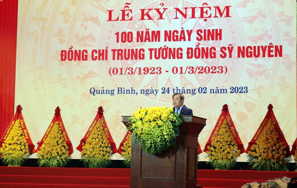 Quảng Bình: Kỷ niệm 100 năm ngày sinh Trung tướng Đồng Sỹ Nguyên