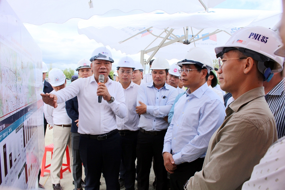 Dự án cao tốc Cam Lâm – Vĩnh Hảo: Công ty 194 cam kết tăng tốc bù tiến độ