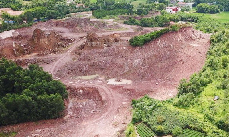 Thái Nguyên: Yêu cầu dừng hoạt động khai thác tại mỏ đất núi Choẹt