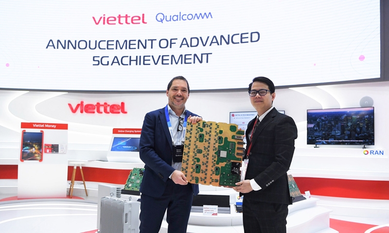 Viettel và Qualcomm công bố nghiên cứu, sản xuất thành công khối vô tuyến trạm thu phát sóng 5G đầu tiên trên thế giới