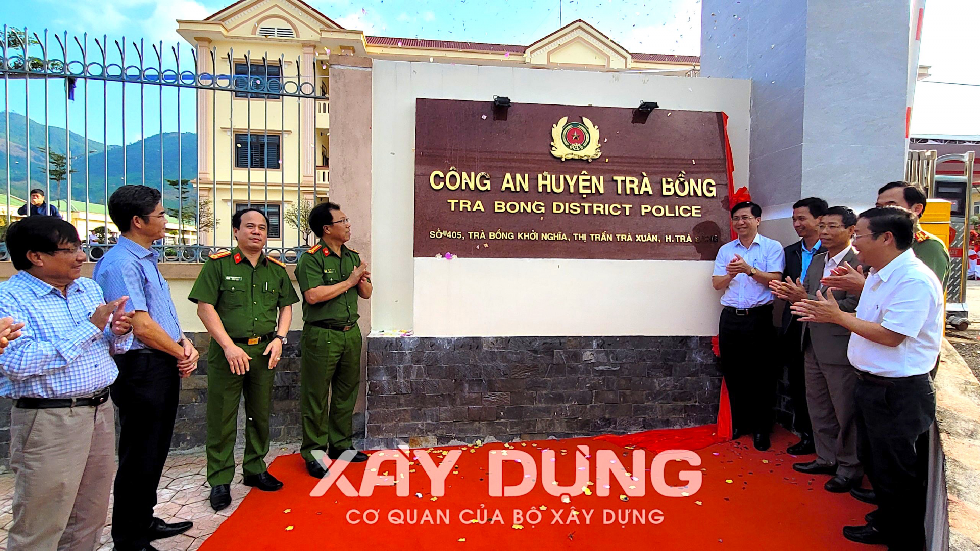 Quảng Ngãi: Khánh thành, bàn giao đưa vào sử dụng công trình Trụ sở Công an huyện Trà Bồng