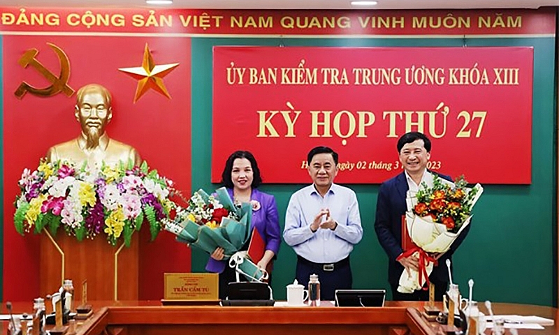 Bộ Chính trị chuẩn y hai Phó Chủ nhiệm Ủy ban Kiểm tra Trung ương