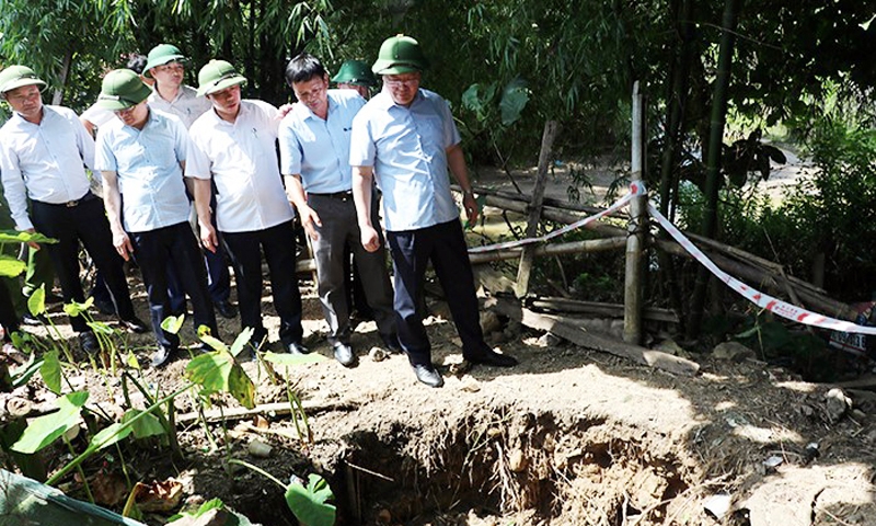 Nghệ An: Hỗ trợ hơn 10 tỷ đồng khắc phục hậu quả sụt lún ở Quỳ Hợp