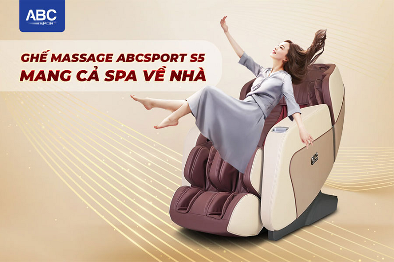 Giảm stress hiệu quả với ghế massage ABCSport cùng voucher hấp dẫn lên tới 42%
