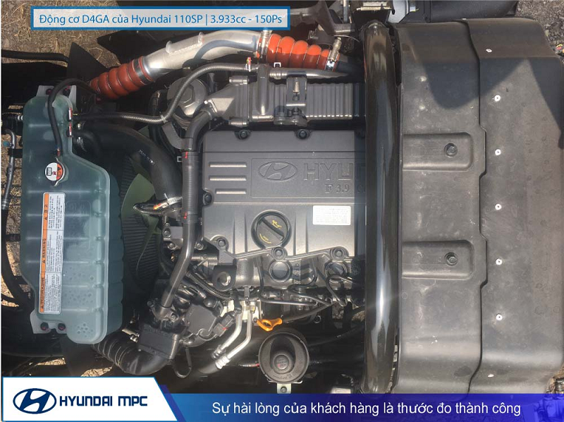 Xe ben thùng 5 khối Hyundai Mighty 110SP: Hiệu năng vận hành mạnh mẽ