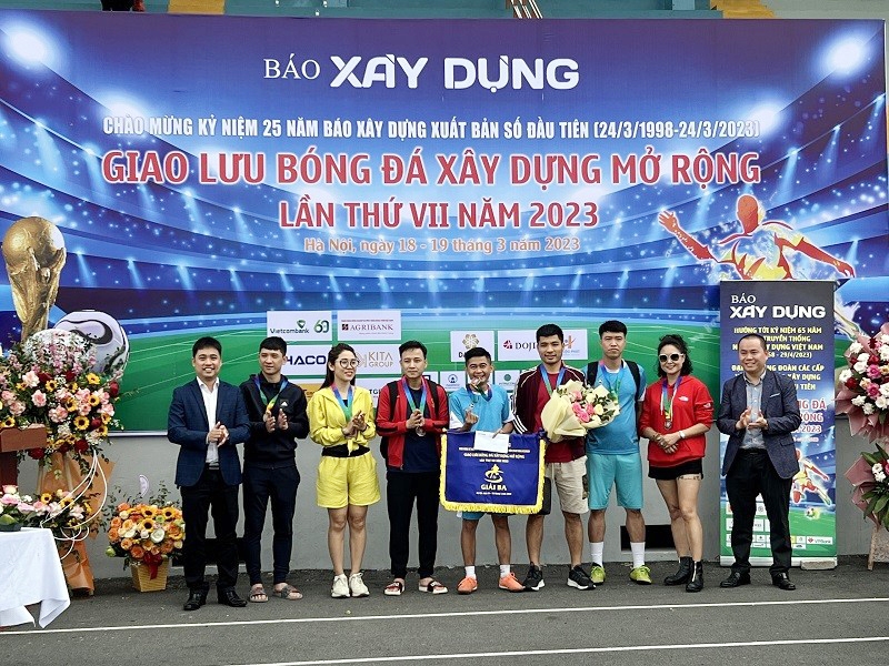 BAT Group vô địch Giao lưu bóng đá Xây dựng mở rộng lần thứ VII năm 2023