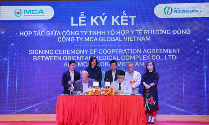 Công ty TNHH Tổ hợp y tế Phương Đông và Công ty TNHH MCA Global Vietnam hợp tác phát triển Trung tâm Ung bướu Công nghệ cao