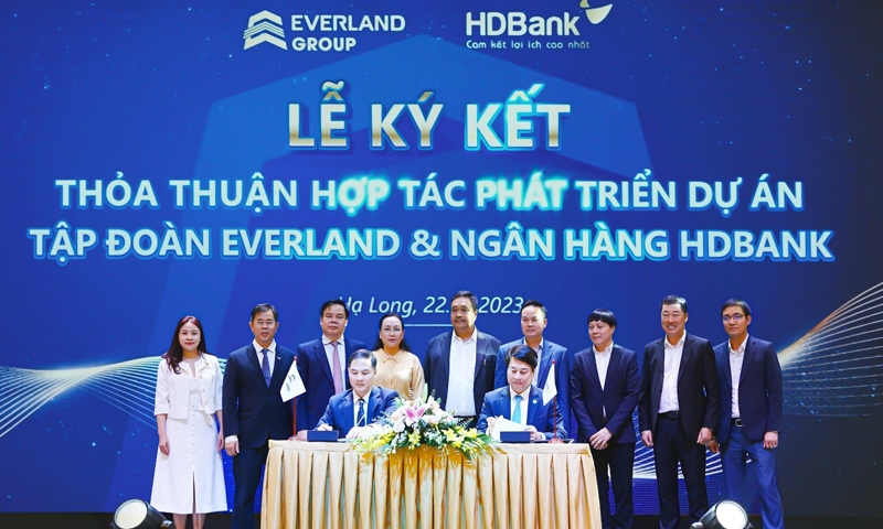 Tập đoàn Everland và Ngân hàng HDBank ký thỏa thuận hợp tác phát triển dự án