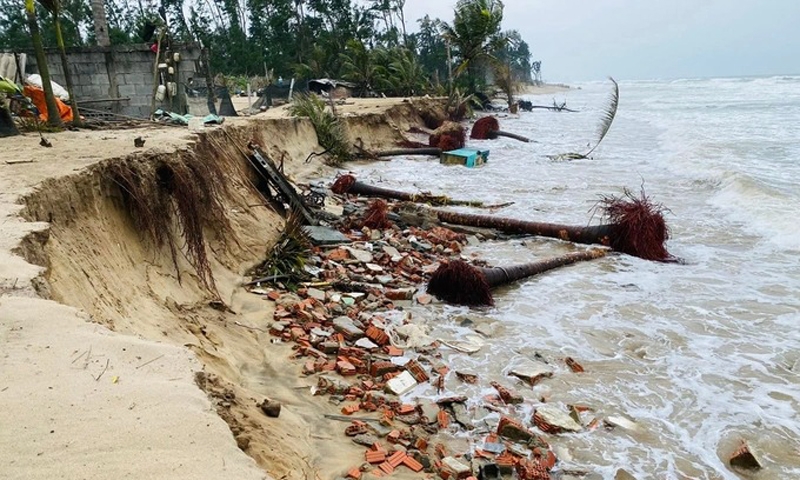 Quảng Nam: Đầu tư 210 tỷ đồng xây kè chống xói lở khẩn cấp bờ biển ở Hội An
