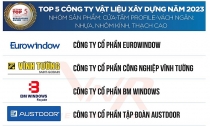  Eurowindow 7 năm liên tiếp đạt Top 5 Công ty vật liệu xây dựng uy tín năm 2023 